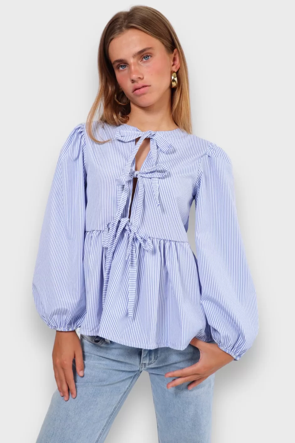 Sale Meet Me There Angel Blouse Striped