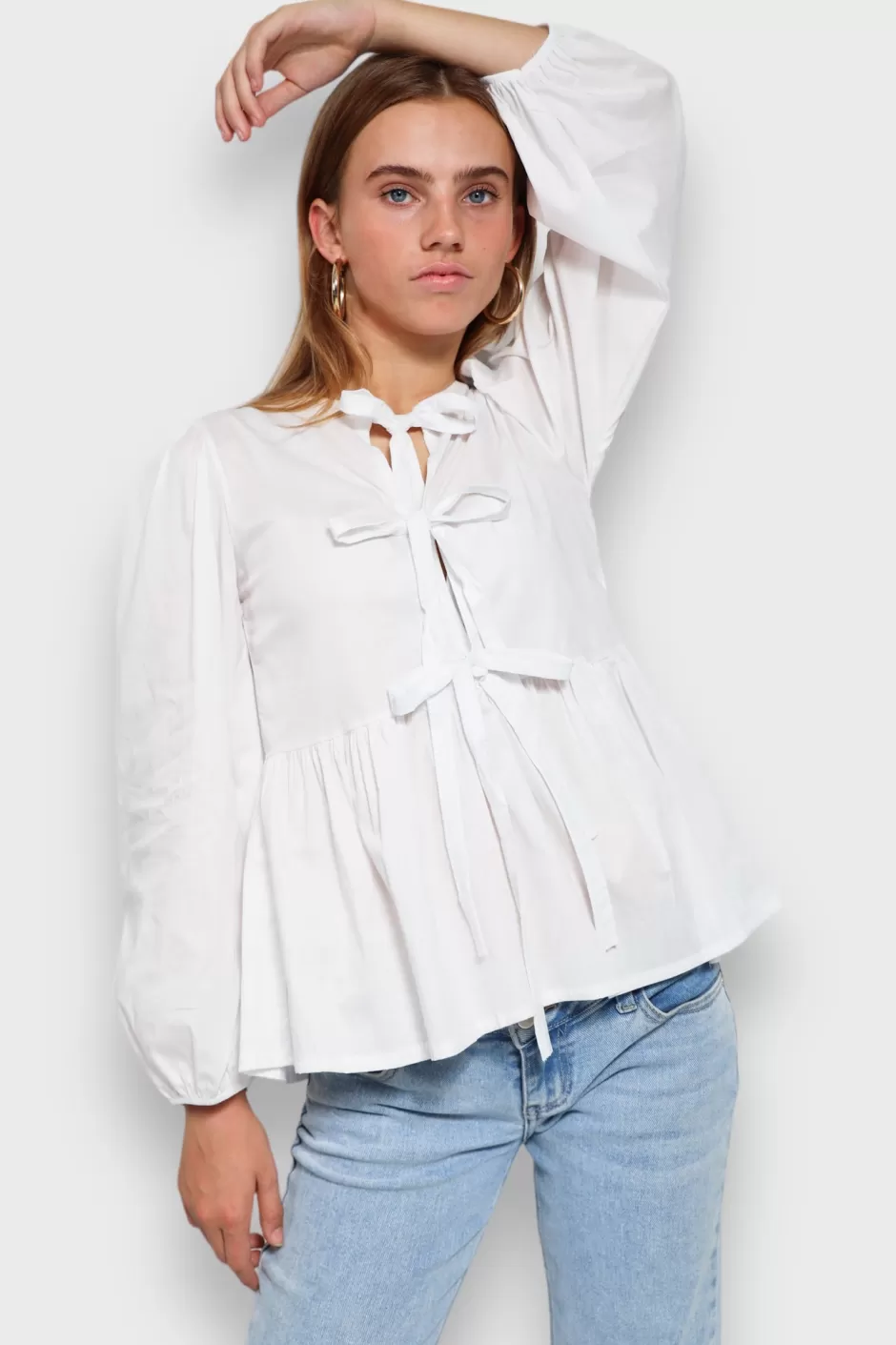 Outlet Meet Me There Angel Blouse White