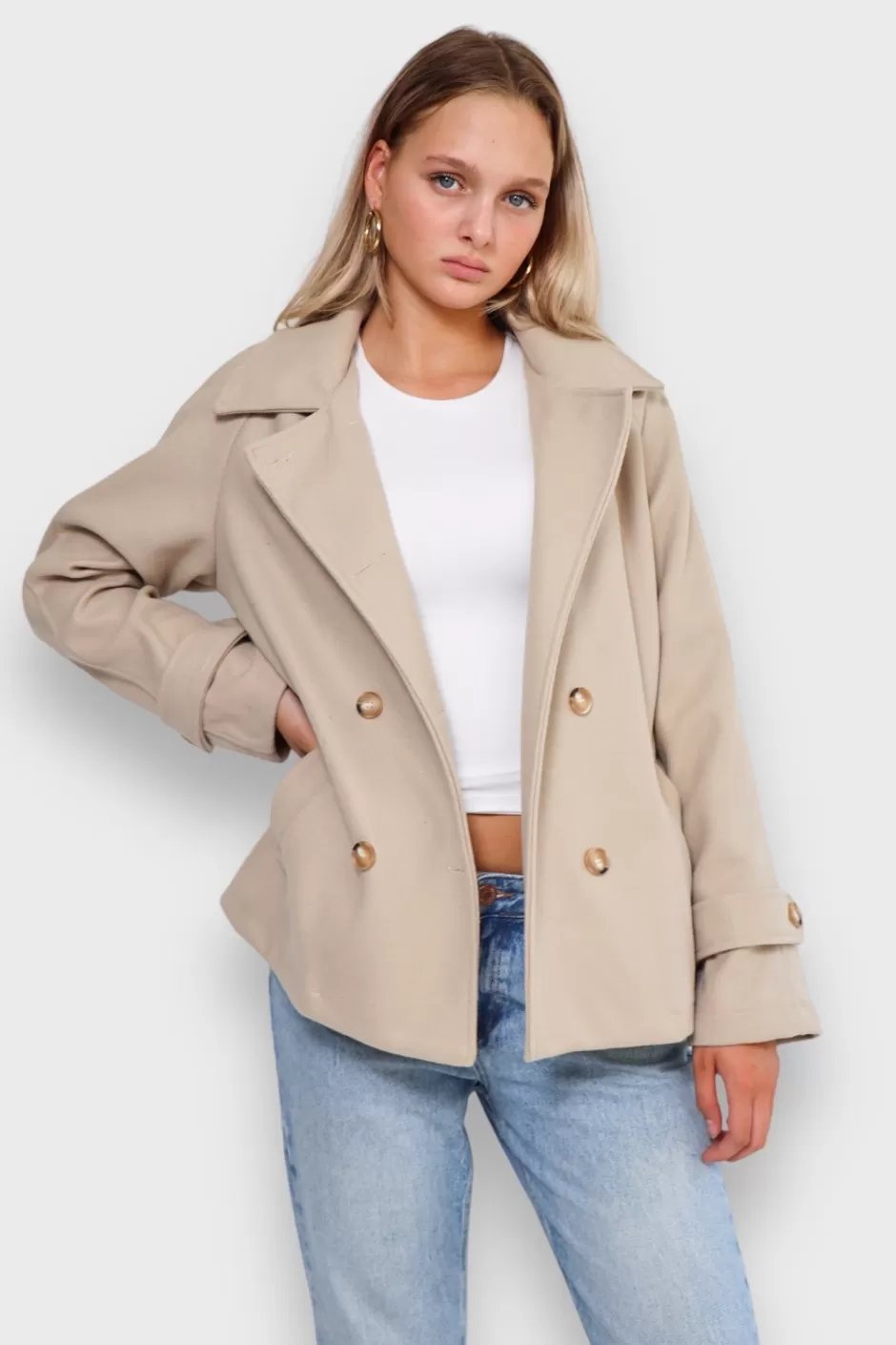 Online Meet Me There Auttie Coat Beige