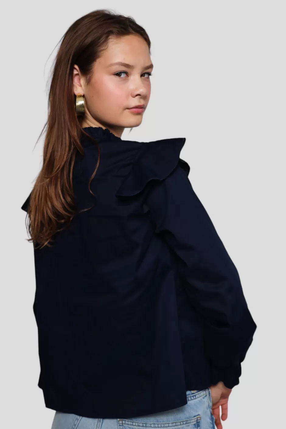 Cheap Meet Me There Dream Blouse Navy