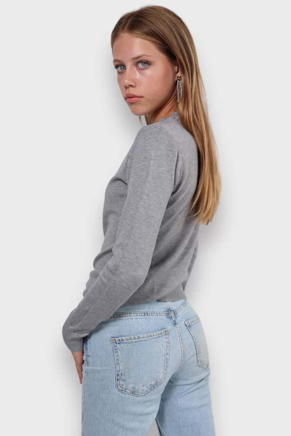 Hot Meet Me There Essential Sweater Gray