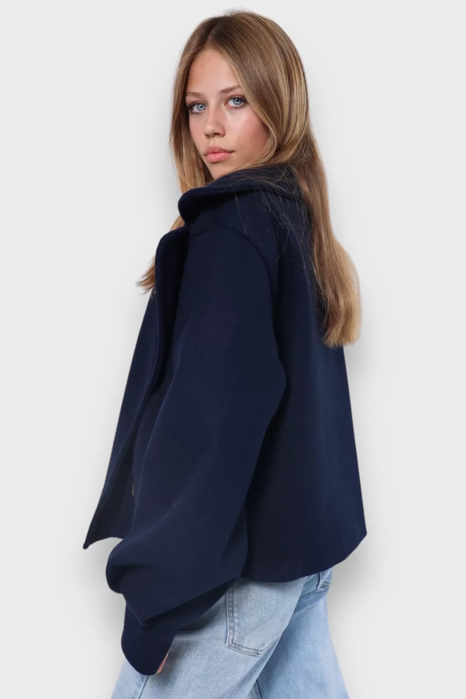 Best Sale Meet Me There Fall Coat Navy