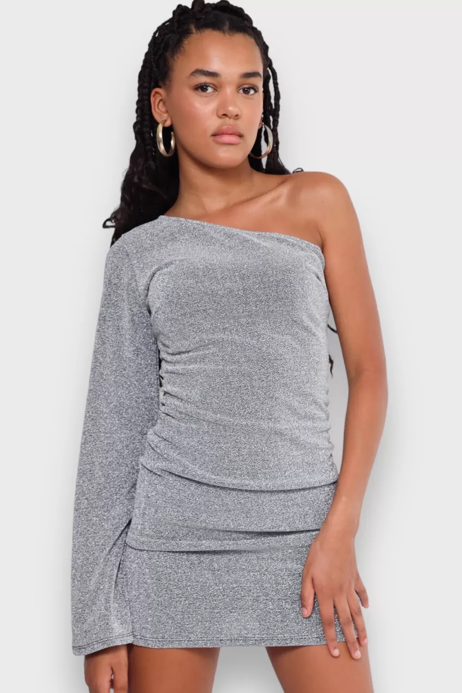 Online Meet Me There Glitz Dress Silver