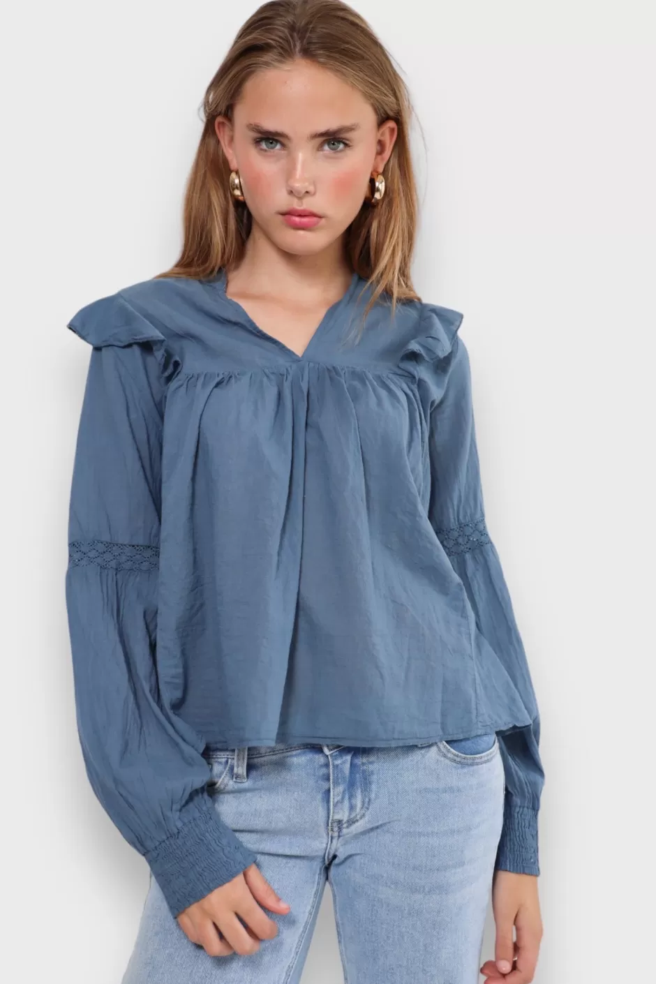 Online Meet Me There Glory Blouse Blue