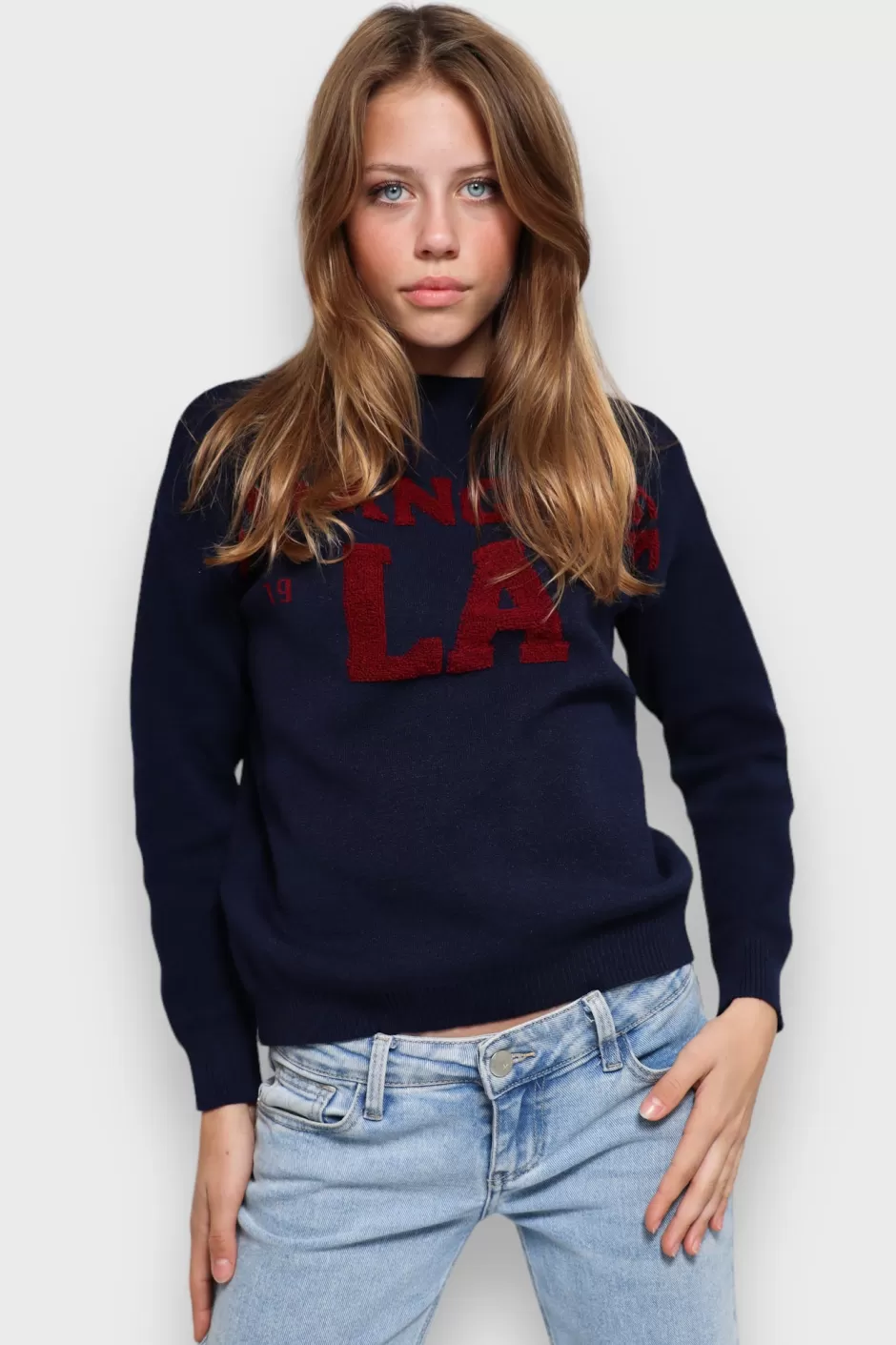 Clearance Meet Me There Los Angeles Sweater Red