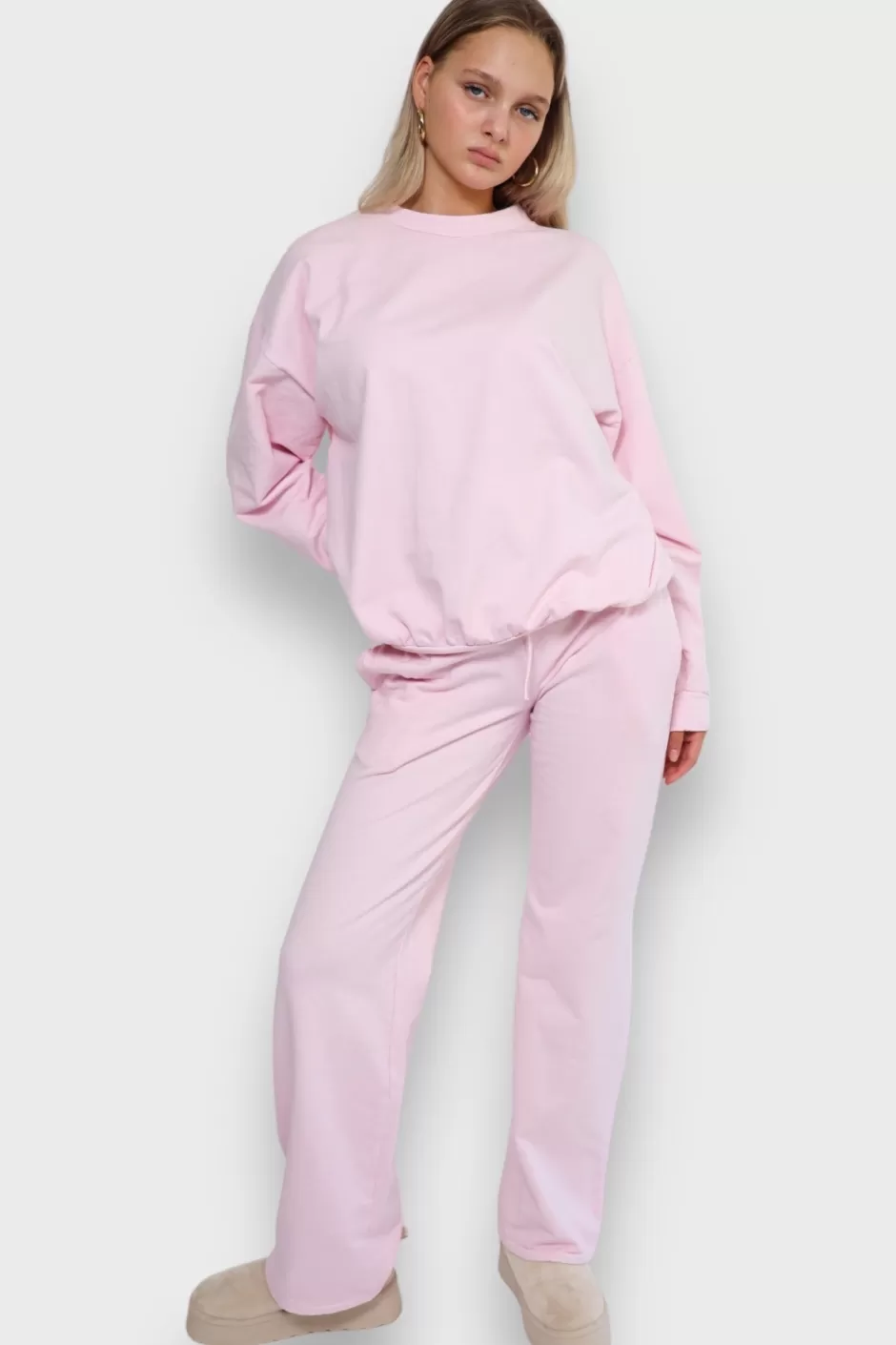 Cheap Meet Me There Lounge Pants Pink