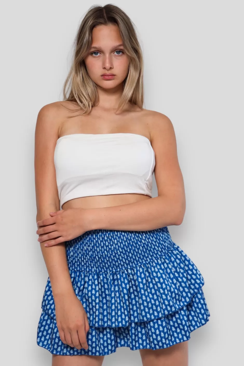 Best Sale Meet Me There Mykonos Skirt Blue