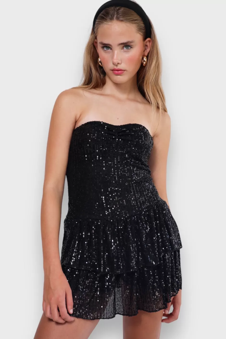 Best Meet Me There Night Out Glitter Dress Black