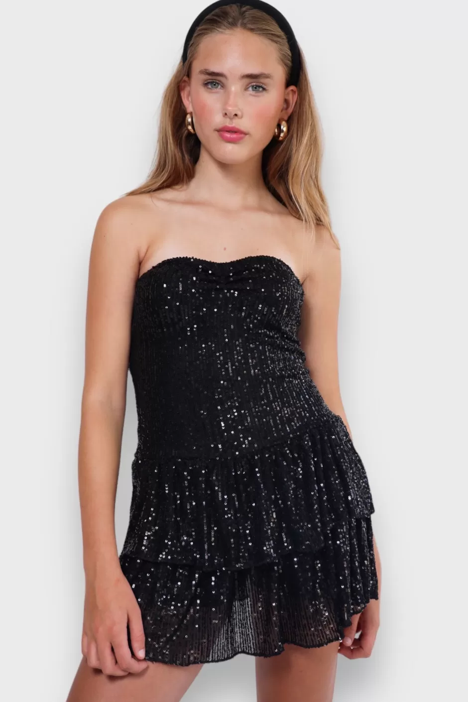 Best Meet Me There Night Out Glitter Dress Black