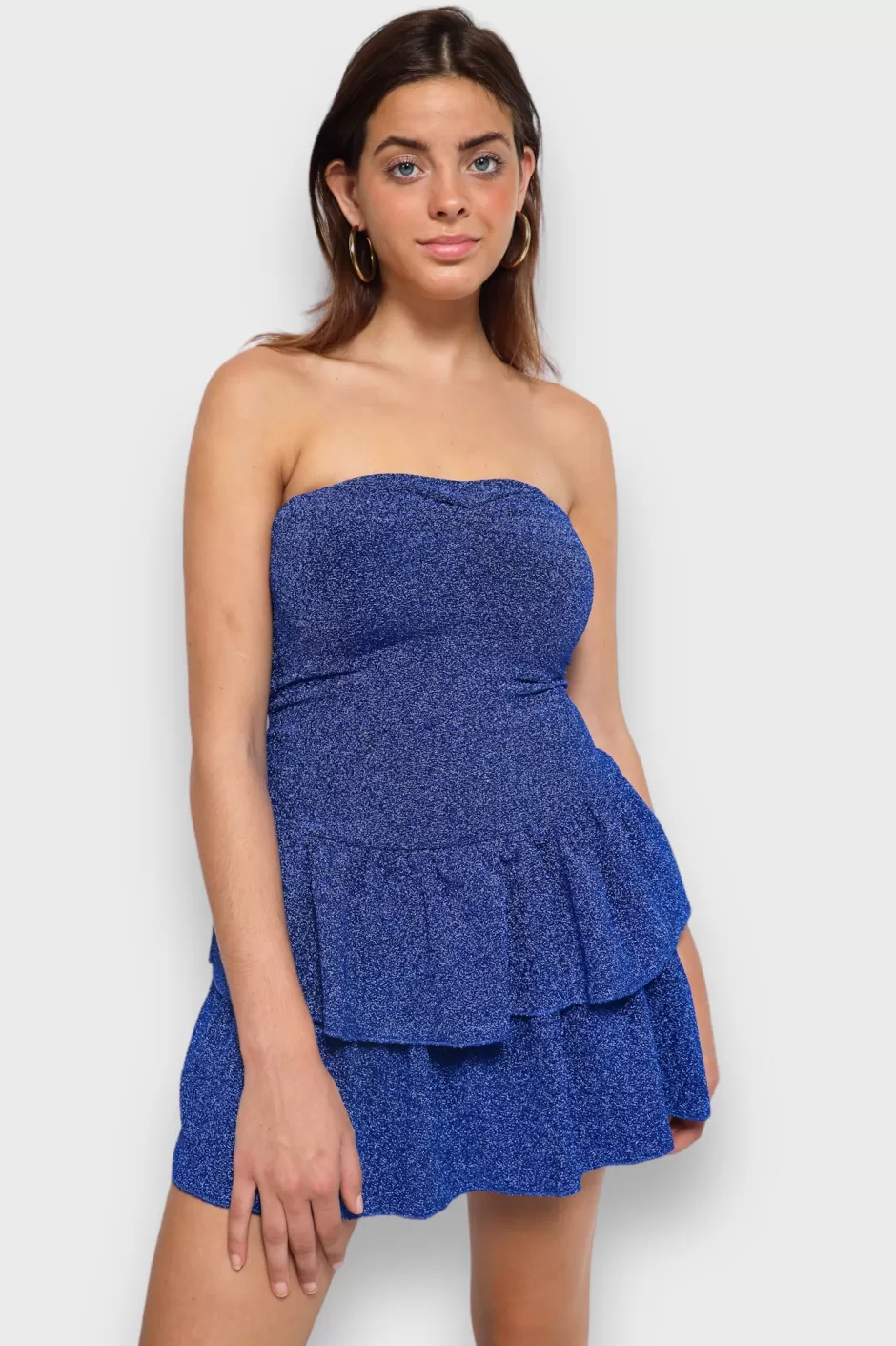 Best Meet Me There Night Out Shimmer Dress Blue