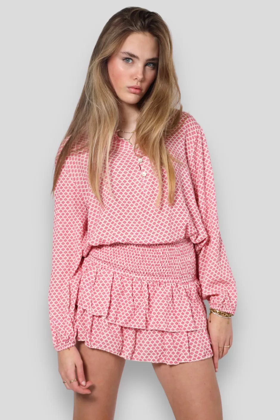 Discount Meet Me There Paris Blouse Pink