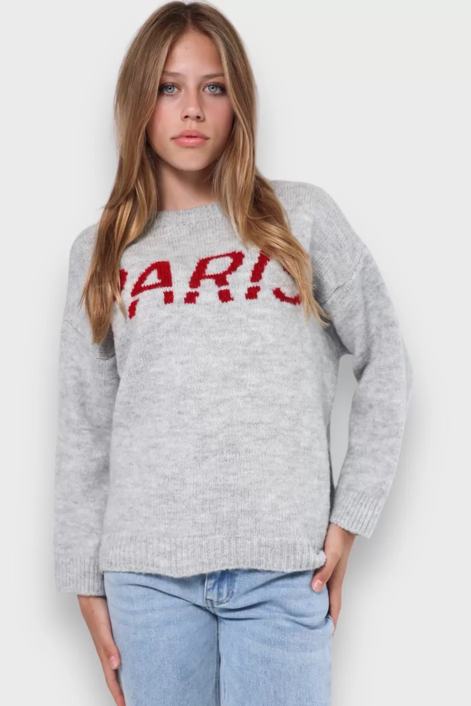 Flash Sale Meet Me There Paris Sweater Gray