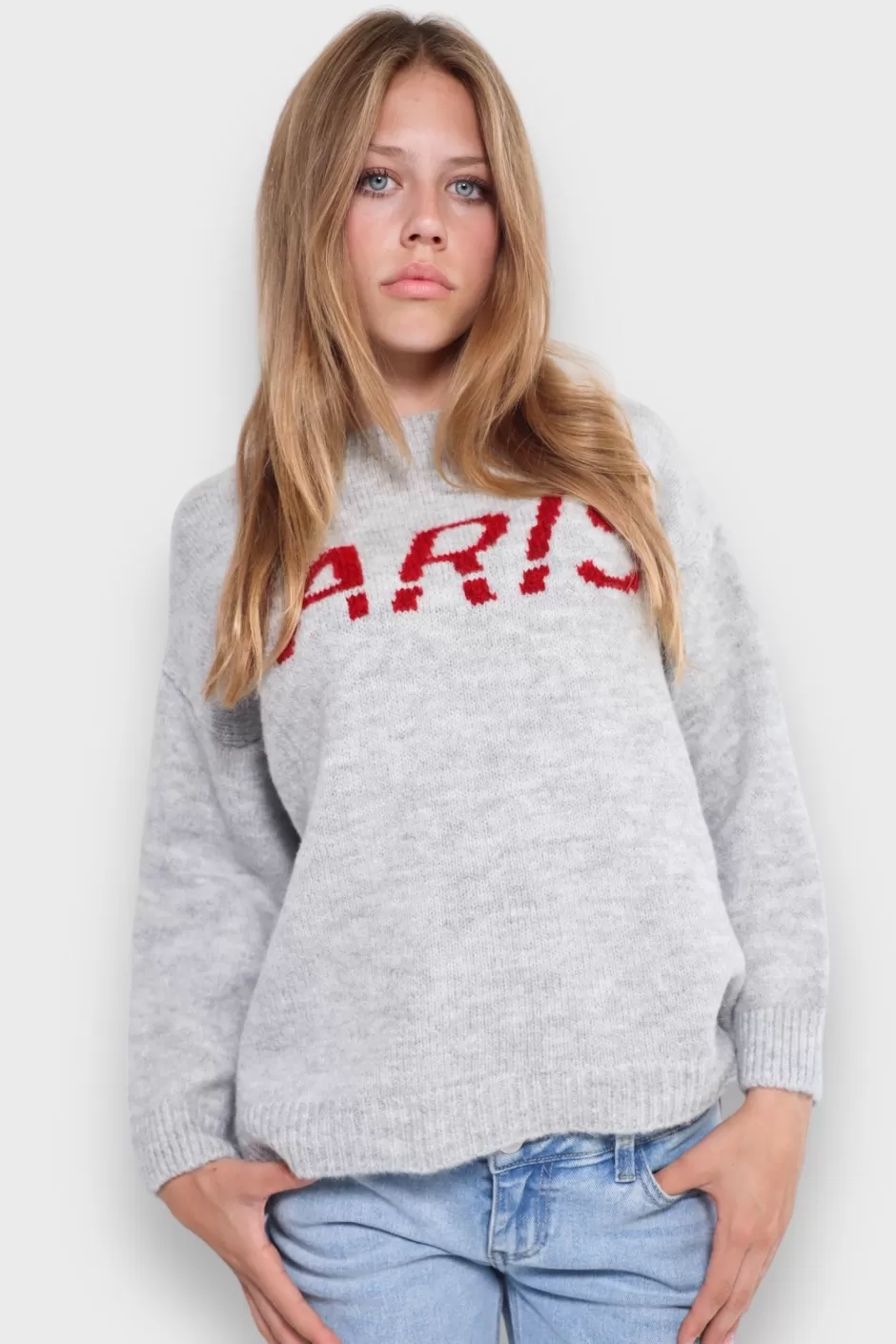 Flash Sale Meet Me There Paris Sweater Gray