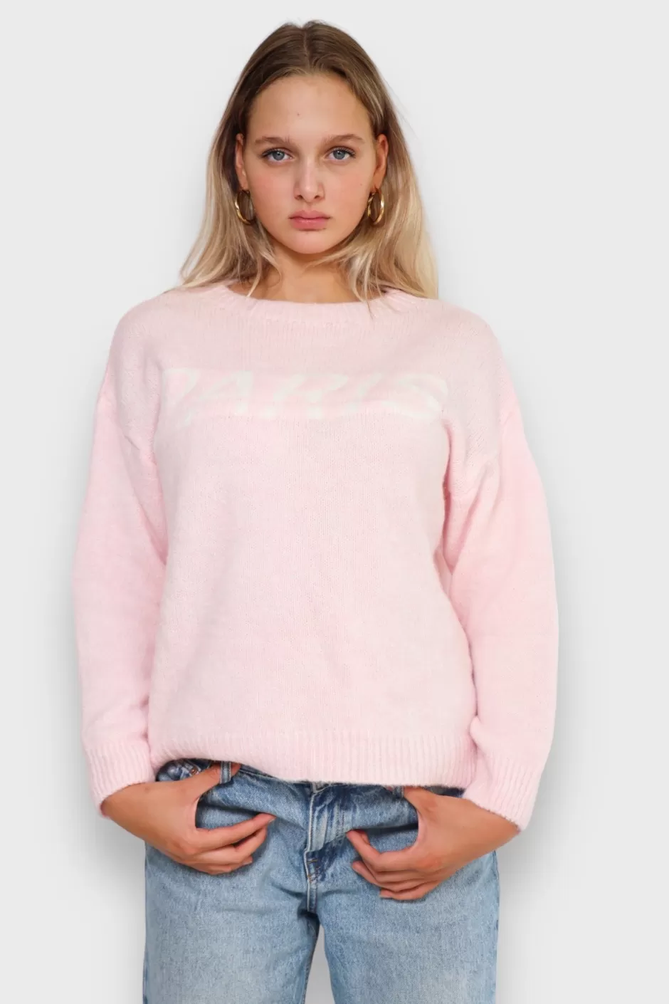 Cheap Meet Me There Paris Sweater Pink