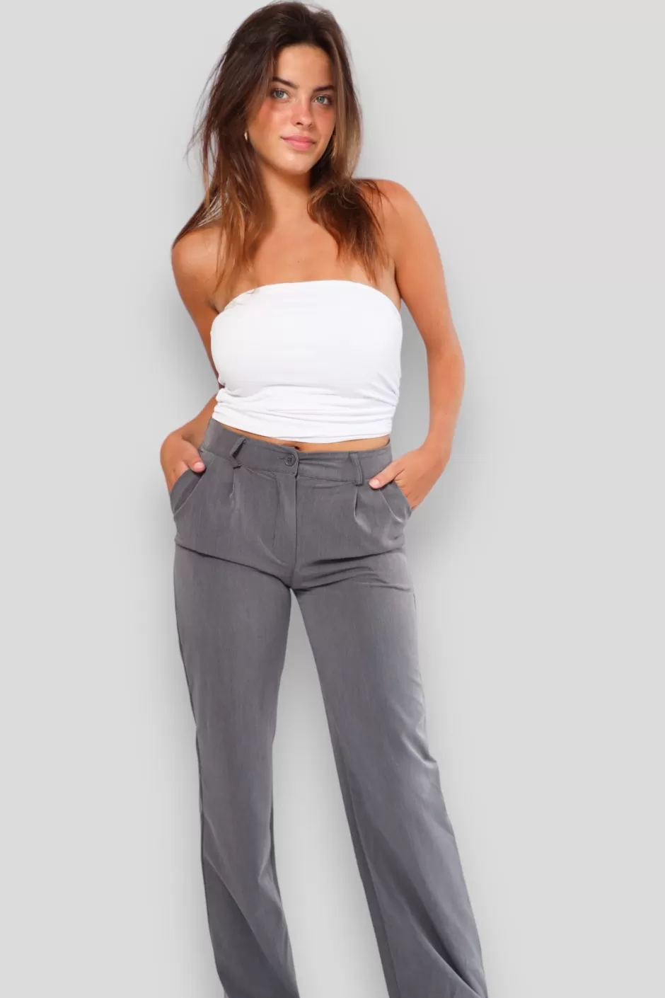 New Meet Me There Perfect Pants Grey