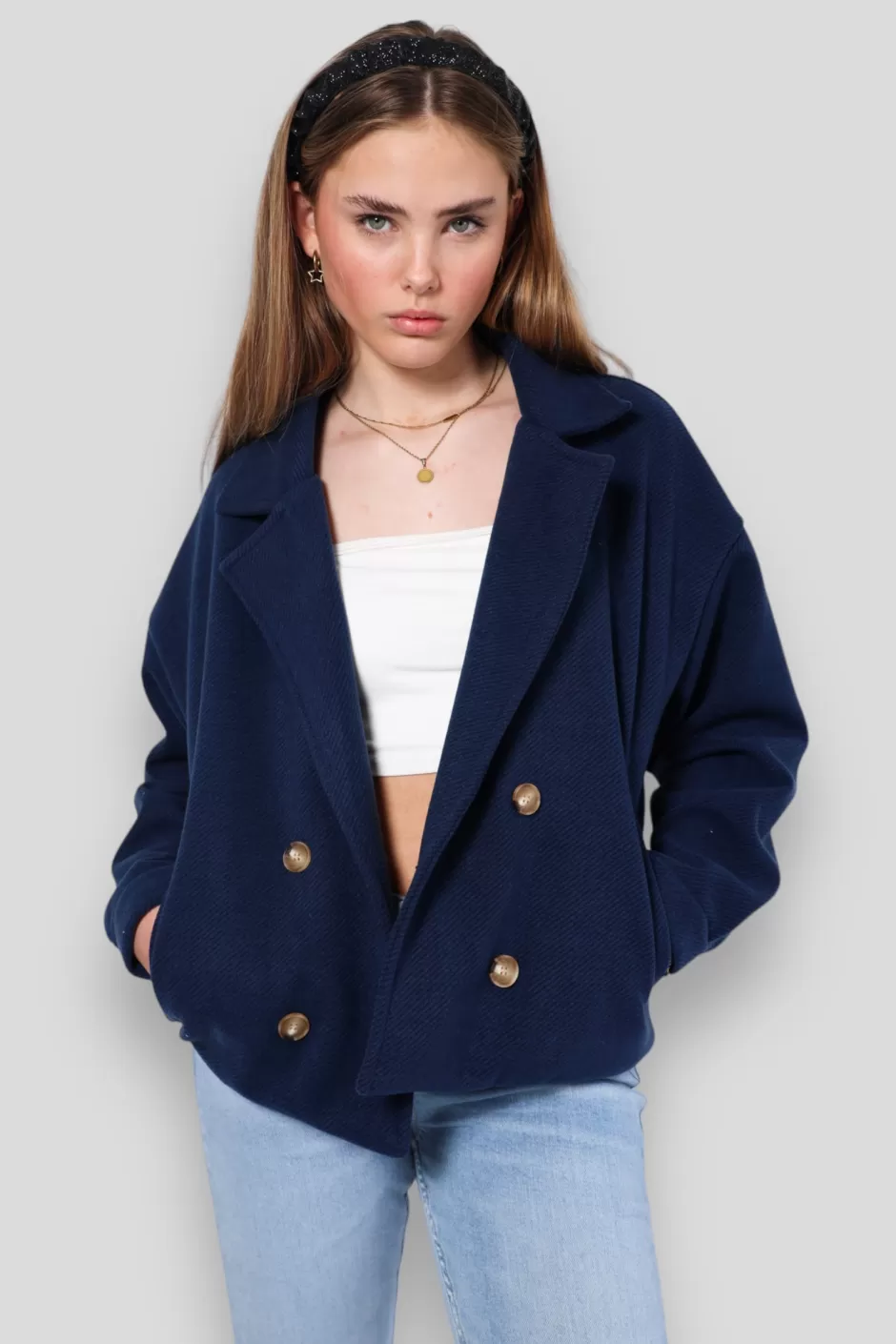 Sale Meet Me There Scandi Coat Blue