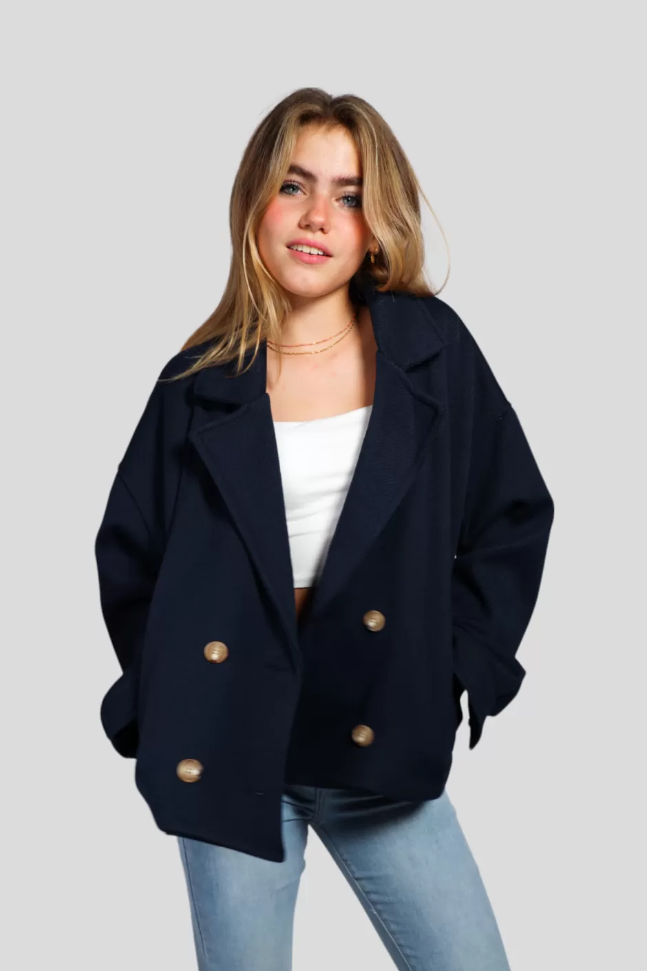 Sale Meet Me There Scandi Coat Blue