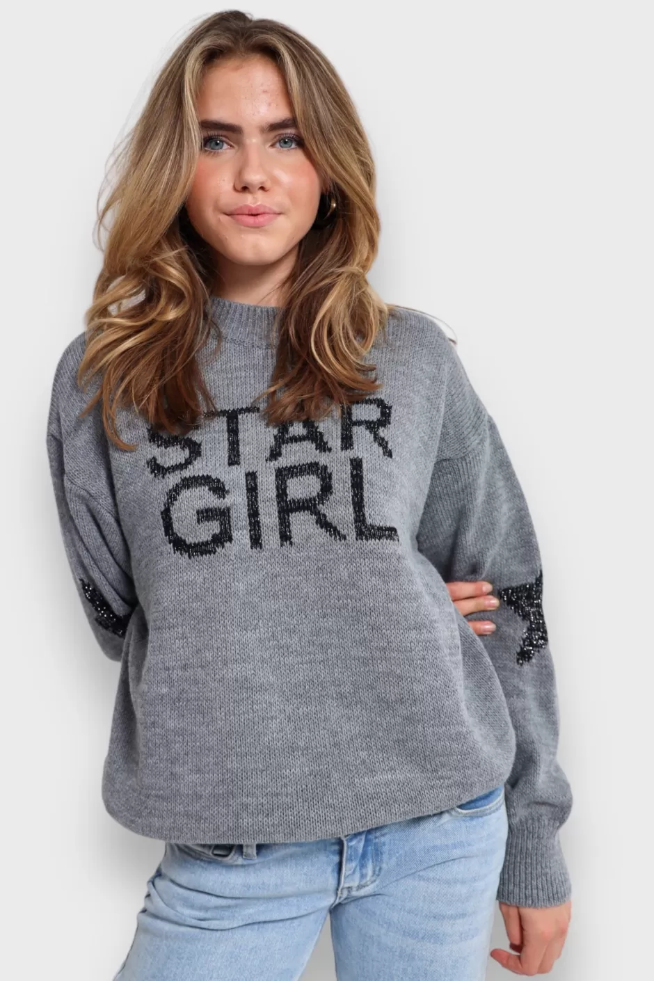 Store Meet Me There Stargirl Sweater Gray