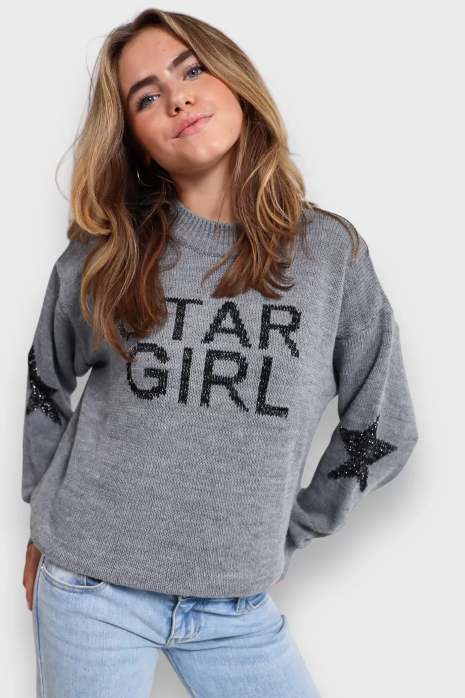 Store Meet Me There Stargirl Sweater Gray