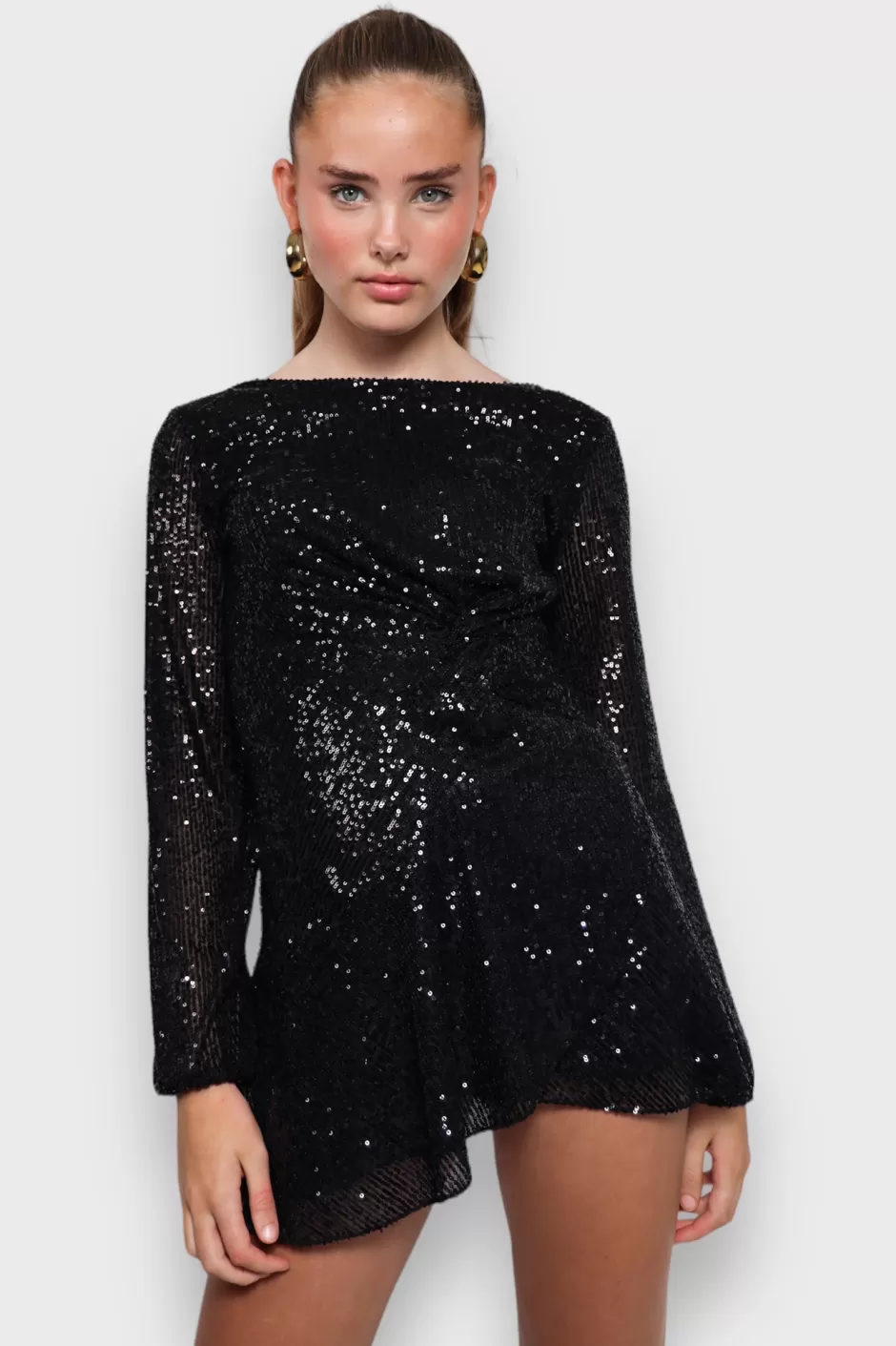 Cheap Meet Me There Twinkle Dress Black